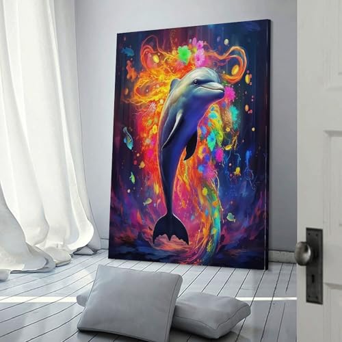 Peinture dauphin pour mur blanc vide afin de raviver votre pièce