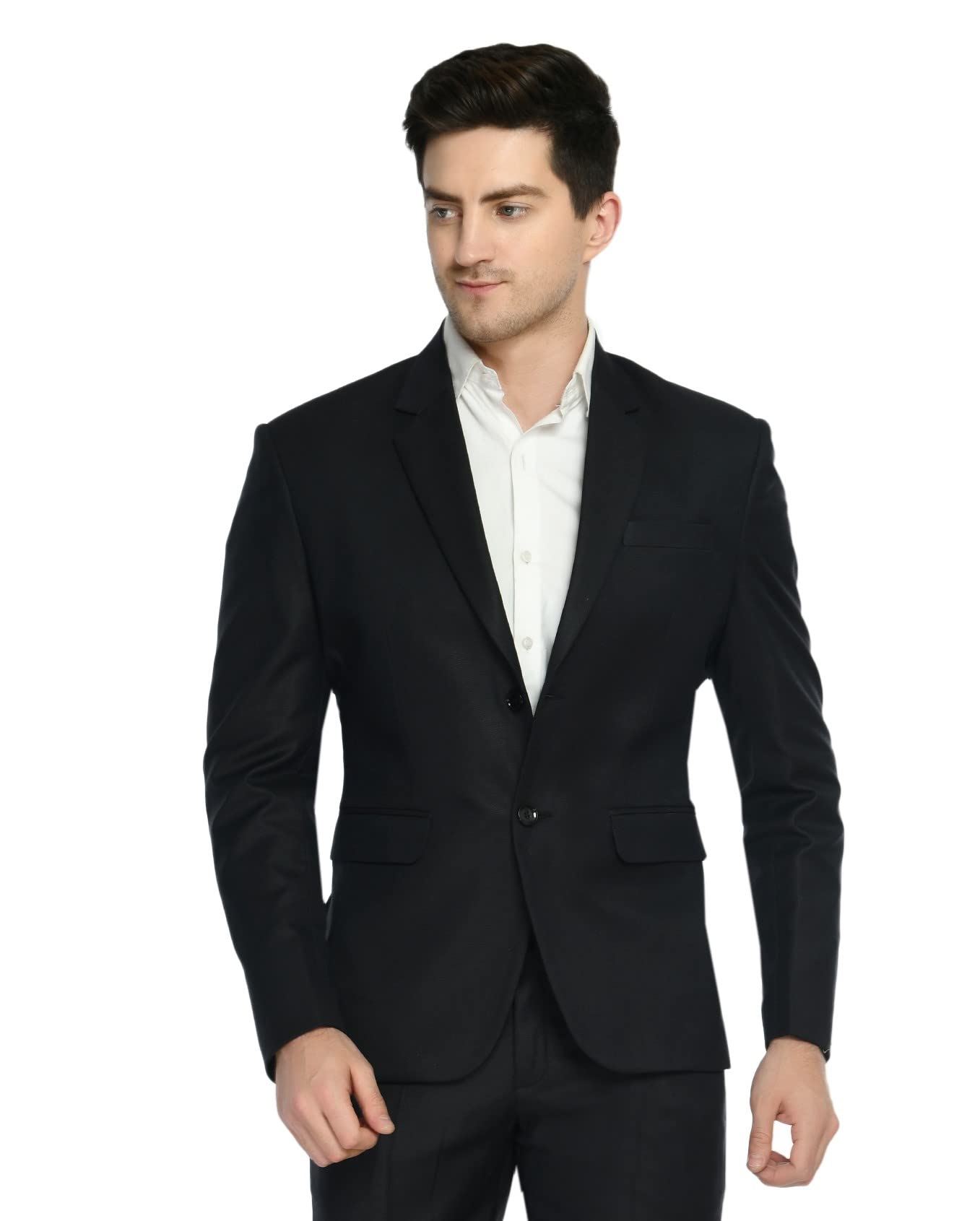 highek Men's Slim Fit Single Breasted Blazer-picture-56
