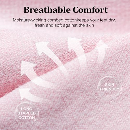 Image of No Show Socks Womens,Cotton Low Cut Ankle Socks,Non Slip Invisible Socks for Flats Sneakers Daily Wear 10 Pairs