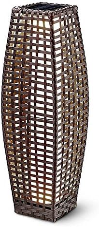 Roma Rattan Solar Floor Lamp - Rattan Solar Lights  Rattan Lamp, Rattan Solar Lantern, Solar Floor Lights, Free Standing Lamp, Free Standing Lantern, Rattan Solar Floor Lamp