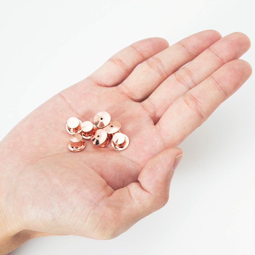 70 PCS Metal Locking Pin Backs – Secure Clasps For Enamel Pins, Badges, Brooches, Silver Finish