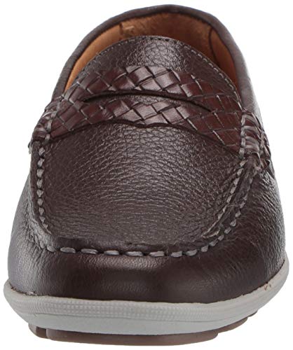 Image of Driver Club USA Kids' Kids Made in Brazil Fashion Genuine Leather Driving Loafer with Penny Detail