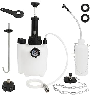 WNZ Brake Bleeder kit Vacuum Brake Bleeder Brake Bleeder kit one Person Power Bleeder 3L Add 1 Liter Waste Oil Collection Bottle (Manual Model)