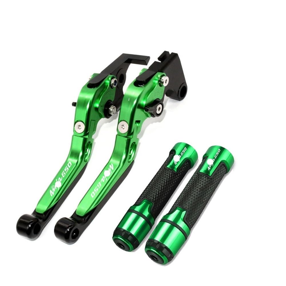 VghkDFCFH Motorcycle Clutch Lever for NI&NJA 650 ABS 650R Ninja650 KRT 2017-2022 Motorcycle CNC Foldable Extendable Brakes Clutch Lever Handlebar Handle kit(Q)
