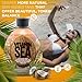 Vitamin Sea Natural Bronzer Tanning Lotion with Coconut Oil, DHA-Free for Sensitive Skin, Streak-Free Bronzing Accelerator 13.5oz - Safe for Indoor Tanning Beds