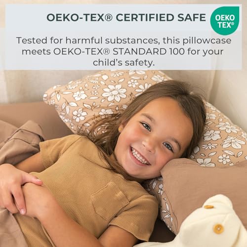 Image of Pobibaby - 2 Pack Premium Toddler Pillowcase - Ultra Soft Jersey Knit - Crib Pillow, Kids Pillow, Travel Pillow Case Cover (Meadow)