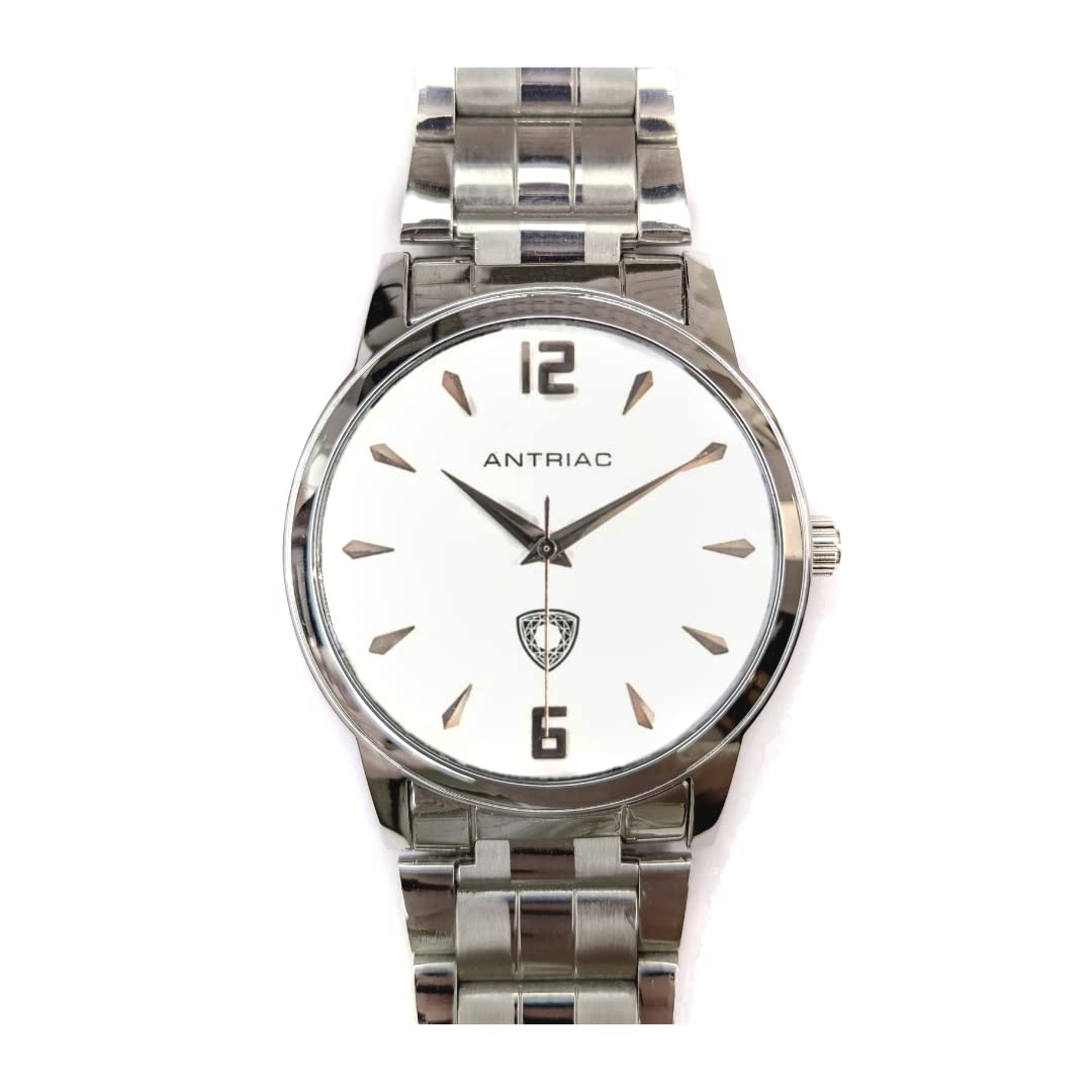 ANTRIAC Luxury Imperial - Regal White - White Watch - Made in India Luxury Watch - White Metal Watch