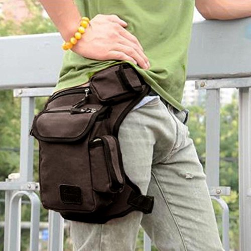Sacoche De Jambe Moto Réglable – En Nylon, Pour Randonnée, Vélo, Taille Ajustable Jusqu’à 68cm De Tour