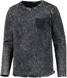 Logodetails und -stitching khujo Herren Shirt Trigger 2414SH153_207 207ANTHRAC, L