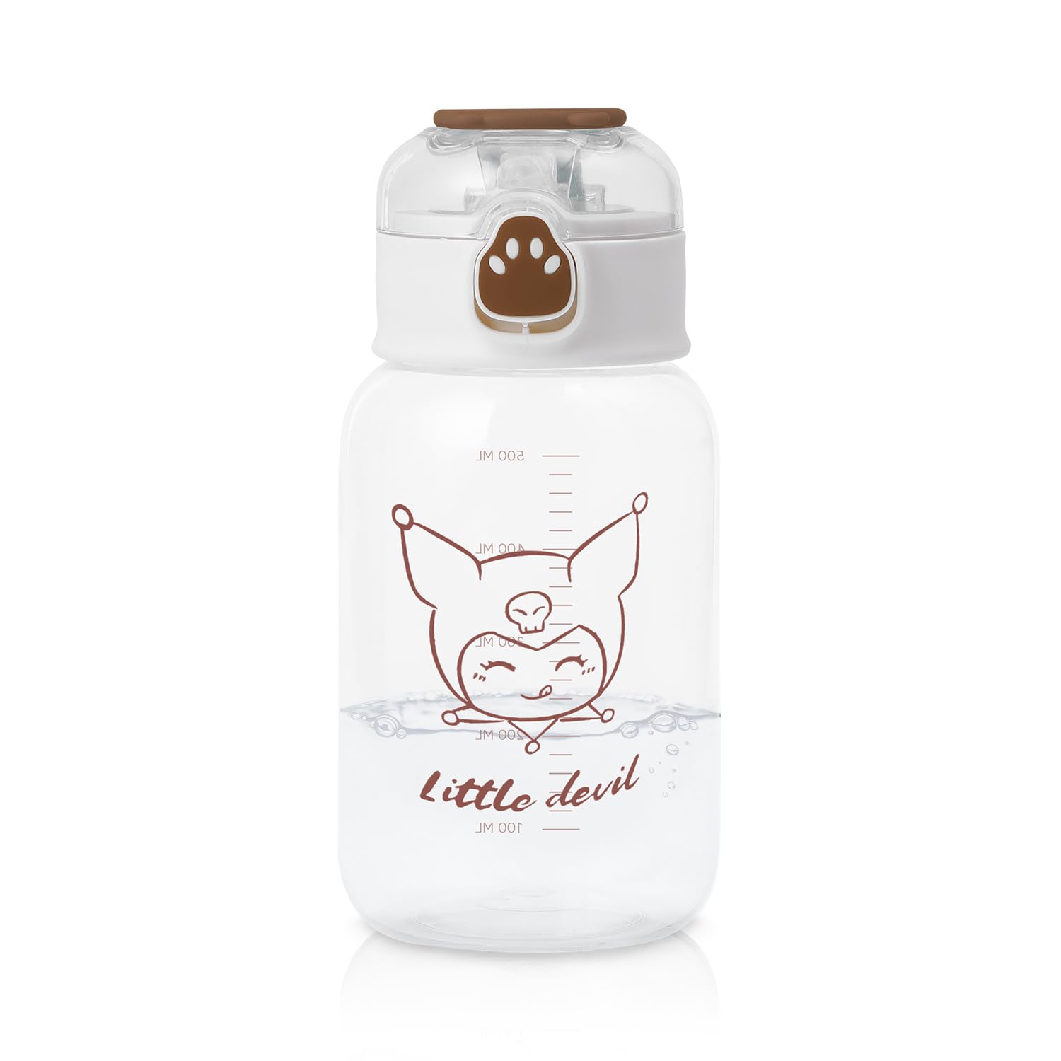 Kitty Water Bottle with Straw for Kitty 17oz Drinking Bottles Reusable & Spill Proof & Lightweight -C01