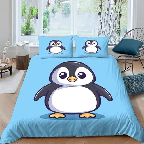 Parure de lit hibou 3D infroissable en microfibre douce avec zip pour lit king