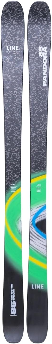 LINE Unisex Pandora 85 Skis | Durable Lightweight Functional Stable Technology-Rich Aspen Veener Outdoor Winter Sports Alpine Skis for Beginners & Intermediate | Without Bindings