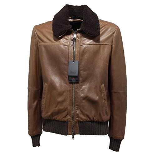  Peuterey 0904N Giubbotto Pelle Cuir Giacche Uomo Jacket Men Marrone [M]