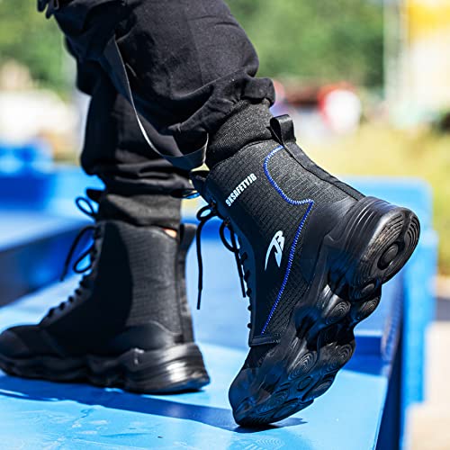 Image of Nutropa Steel Toe Boots for Men Women, Lightweight Work & Safety Shoes Outdoor Protection Footwear Puncture Proof Industrial and Construction Shoes