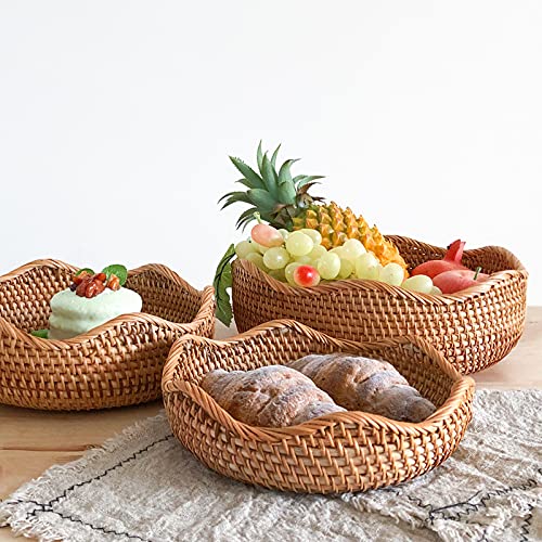 Rattan-Bread-Basket-Hand-Woven-Fruit-Basket-Wicker-Serving-Basket-Bowl-Decorative-Baskets-for-Kitchen-Counter-Organizing-Set-of-3-Wave