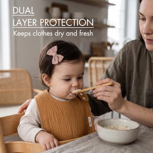 Image of Muslin Baby Bibs for Drooling and Teething,Bibs for Boys Girls