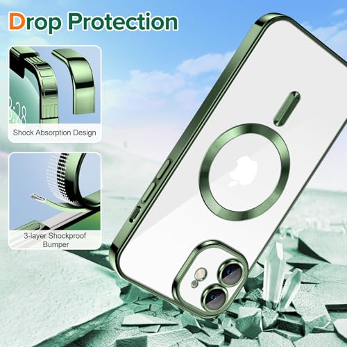 Coque transparente iPhone 12 chic à bords plaqués de luxe - 5