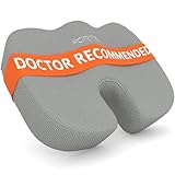 Seat Cushion for Office Computer Chair | Provides Coccyx Tailbone & Sciatica Pain Relief | Improves Posture | No-Slip Bottom | Washable Cover |Orthopedic Memory Foam Pillow for Car & Wheelchair