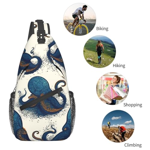Bolso Sling para Mujer y Hombre Negro miniatura 5