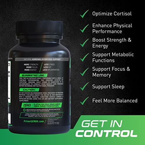 PrimeGENIX CortiSync | Reduce Cortisol | Increase Energy | Improve Focus | Organic - Image 3
