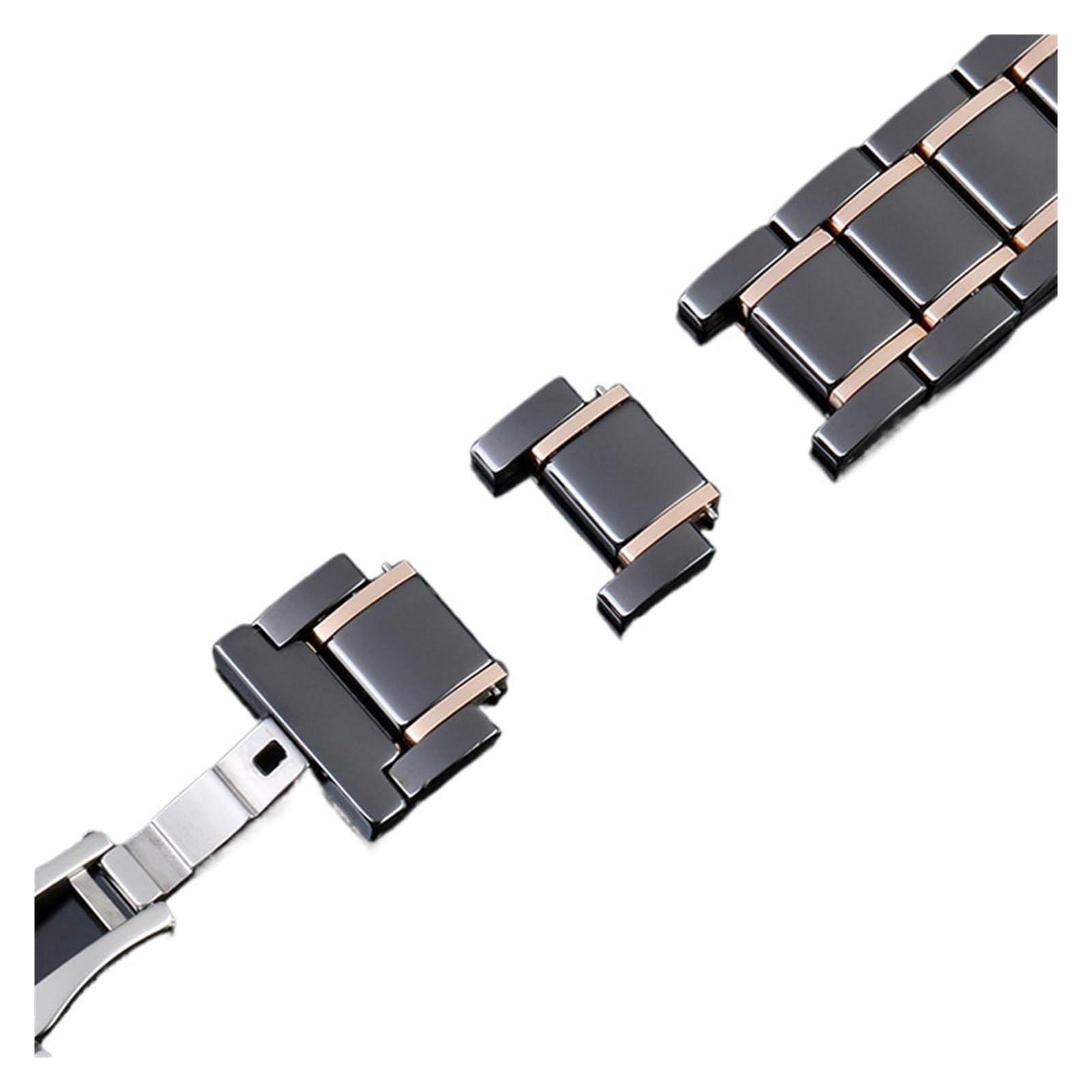 HuanJ Cinturino in ceramica for orologi da 14 mm, 15, 16, 17, 18, 20, 22, cinturino for orologio polso alla moda donna e uomo