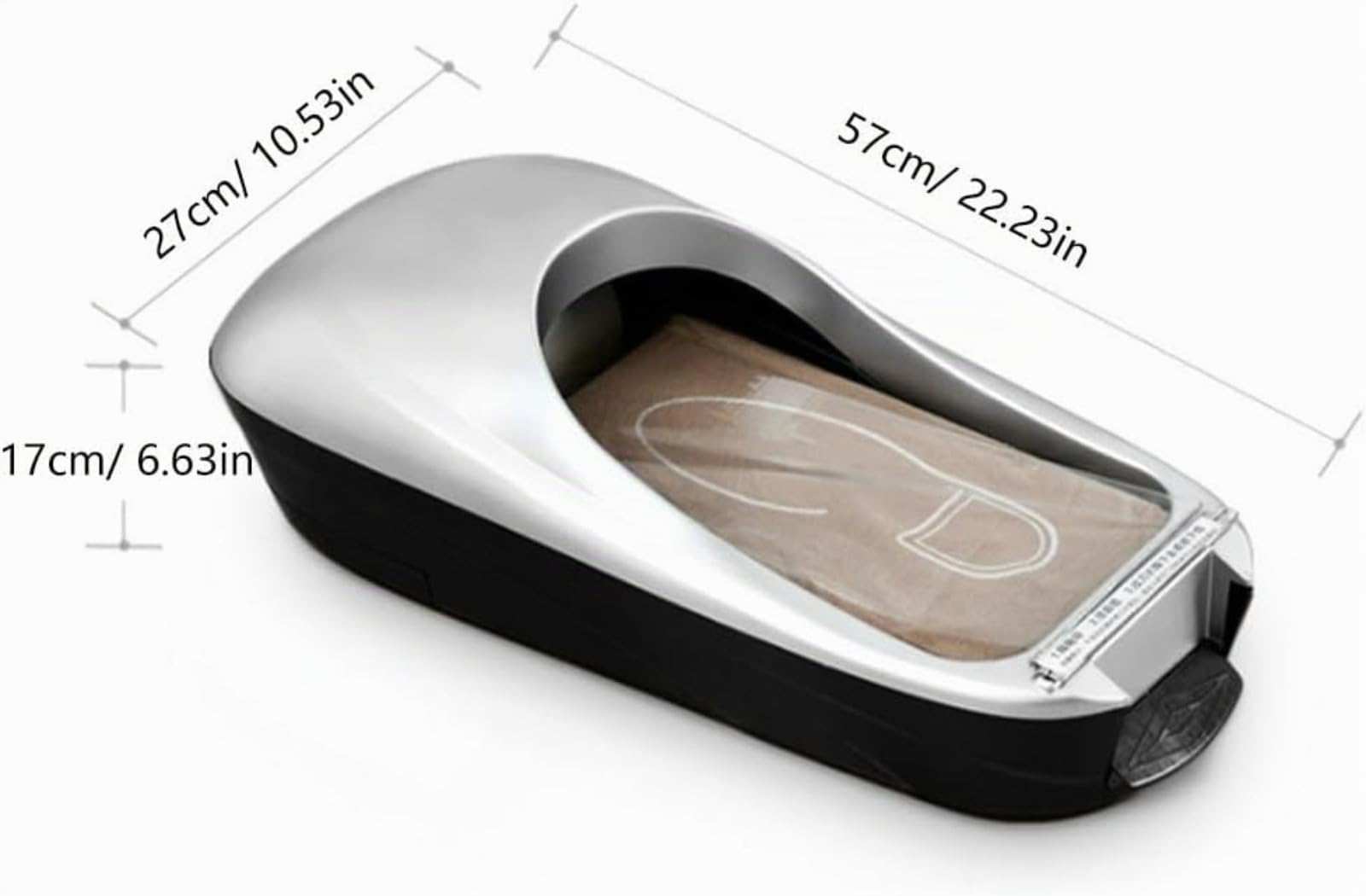 Dispensador automático de cubiertas de zapatos, máquina desechable para cubrir zapatos con rollos de repuesto para el hogar y la oficina