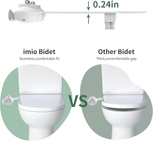 Miniatura 6 de imio BD125 Accesorio de bidé no eléctrico Presión de agua ajustable y boquilla de autolimpieza