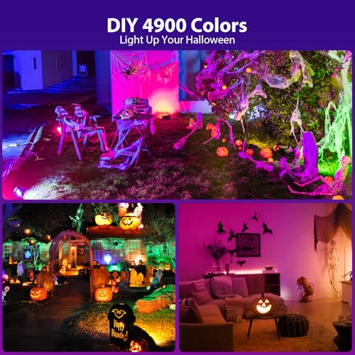 Olafus 30W RGB LED Flood Light Outdoor, Halloween Flood Lights with Remote - image 2