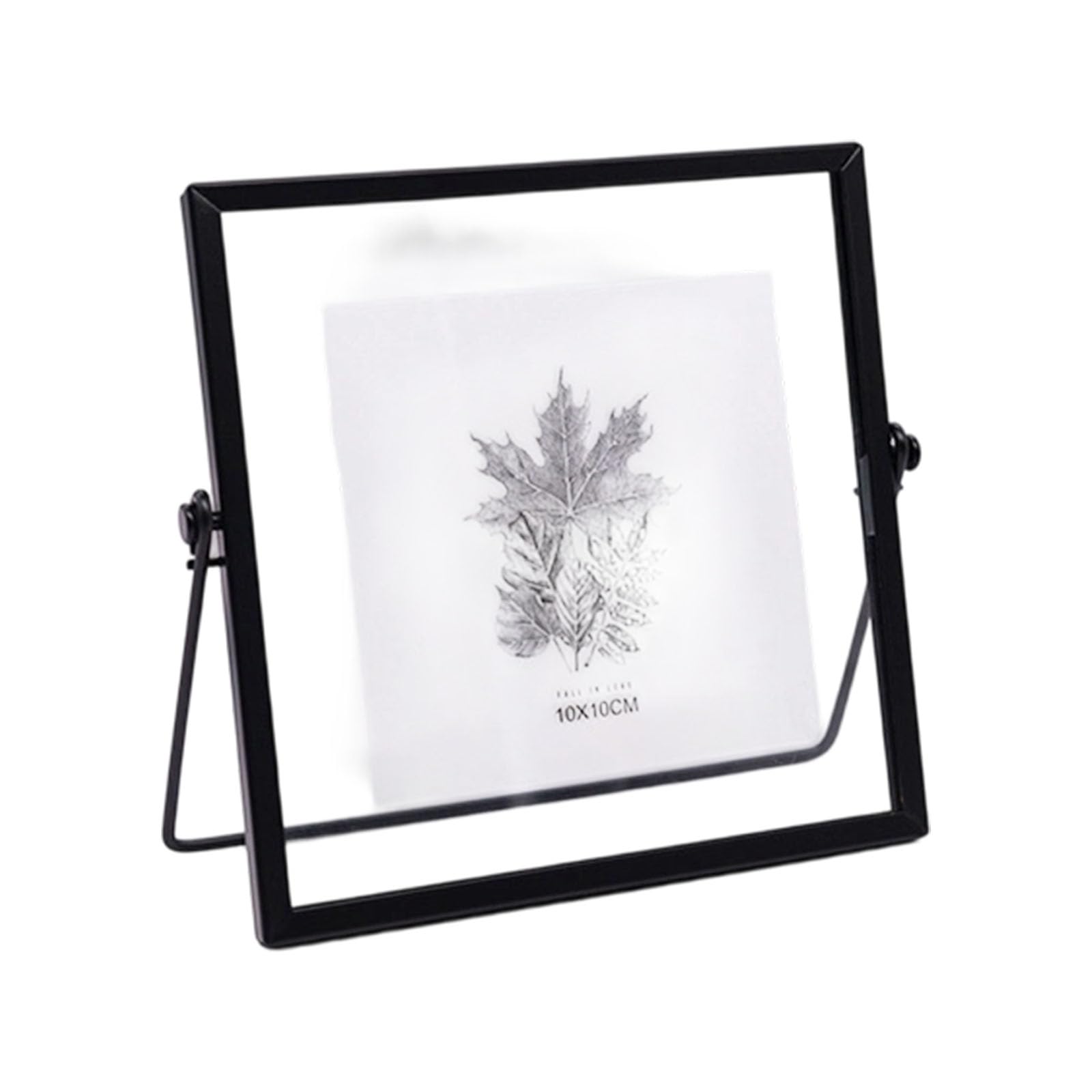 our fave Pressed Flower Frame Metal Border Double Sided Glass Floating Family Clear Glass Pressed Flower Frame Tabletop Artwork Photo