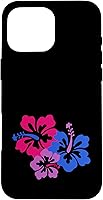 Vista 18 de Funda para iPhone 13 Pro Bisexual Bi Pride Sutil Hibiscus Flower Hawaii LGBT LGBTQ