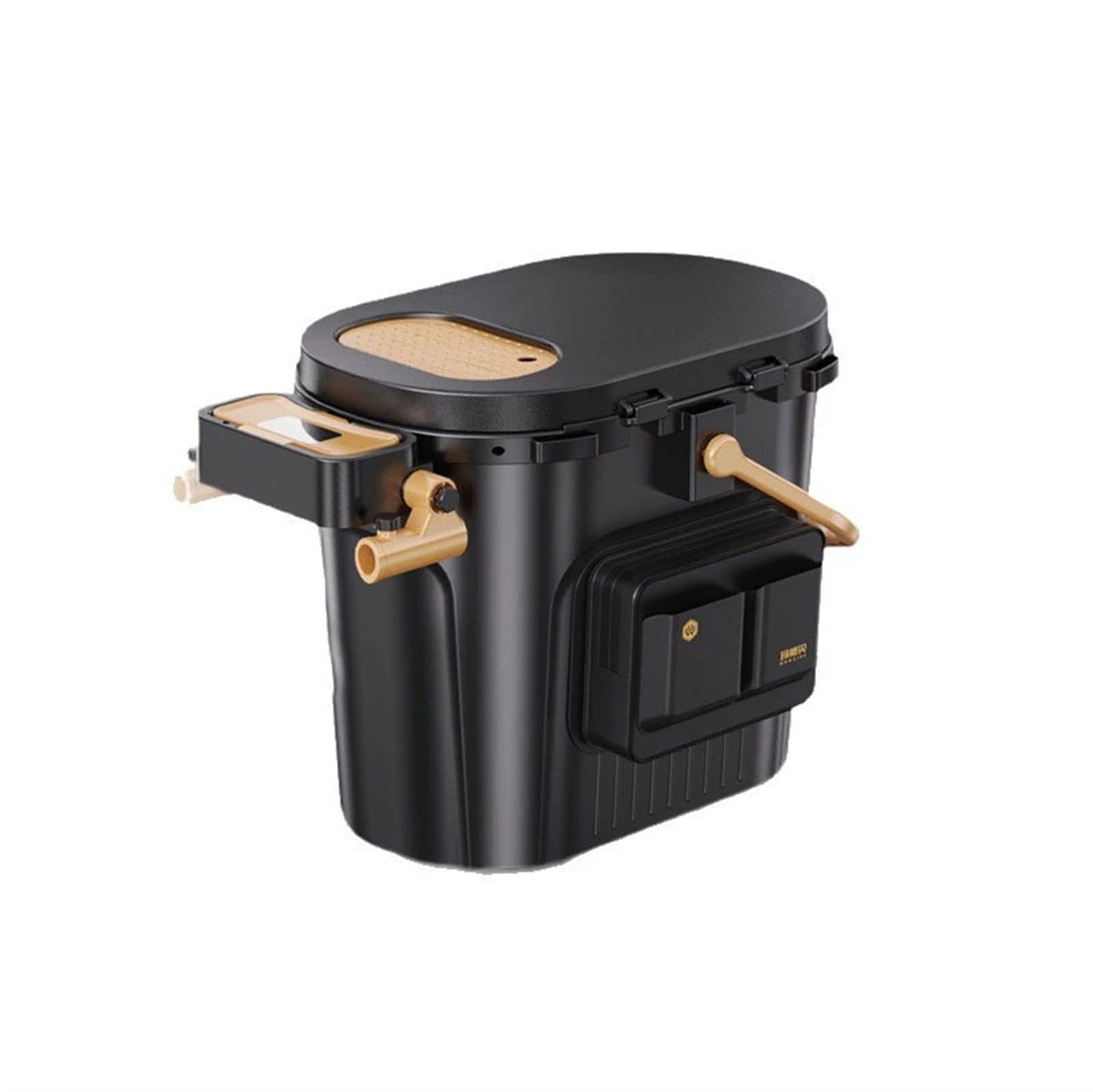 Secchio pesca portatile sedile scatola conservazione pesci attrezzi pesca | Corpo PP rinforzato portata 300lbs piatto esche girevole accessori completi 30L
