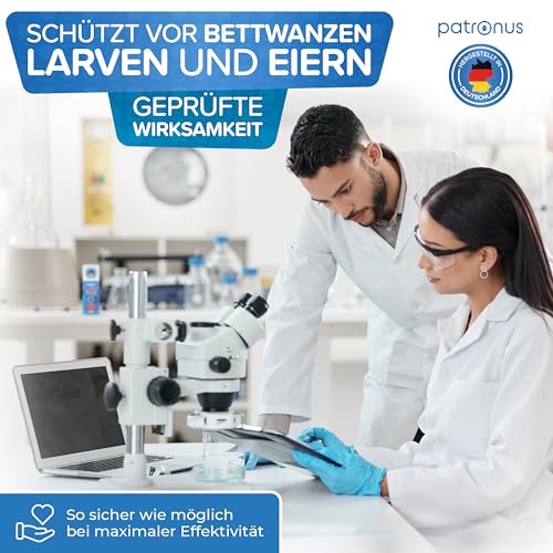 Patronus Bettwanzen Power Fogger - 2x 150ml - effektiver Vernebler mit maximaler Sofortwirkung zur BettwanzenAbwehr, für schwierig erreichbare Bettwanzen-Verstecke, aus deutscher Produktion