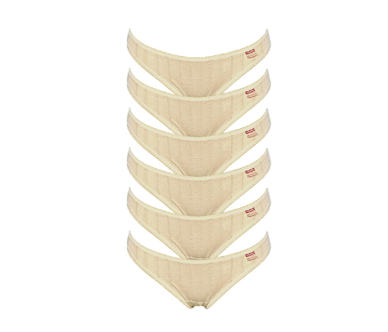 Mini Slip Donna Vita Bassa Clessidra - 100% Cotone Jersey Made In Italy - Intimo E-670 - Confezione Singola - Taglia 2/3/4/5 (XS, S, M, L)