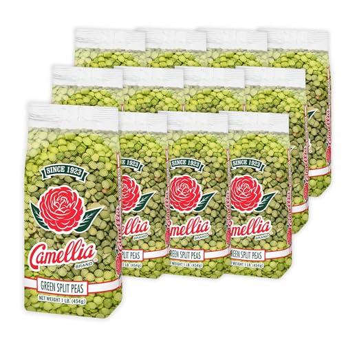 Camellia Brand Dried Green Split Peas, 12-pack