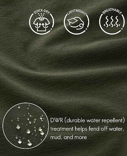 Haimont Men'S Outdoor Hiking Pants Quick Dry Lightweight Nylon Cargo Work Pants For Men Stretch 6 Zip Pockets thumb #3