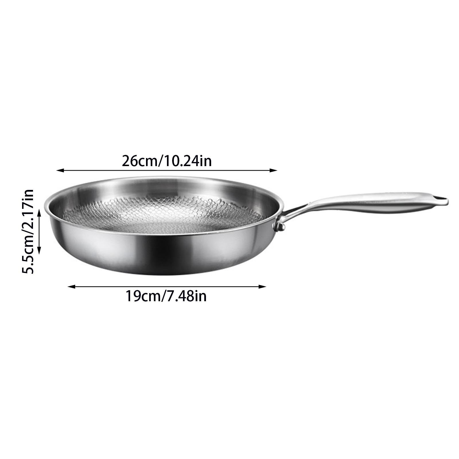 Pan Pro 2025 Durable Scratch - Padella antiaderente in titanio per cucinare (A, 48 cm)