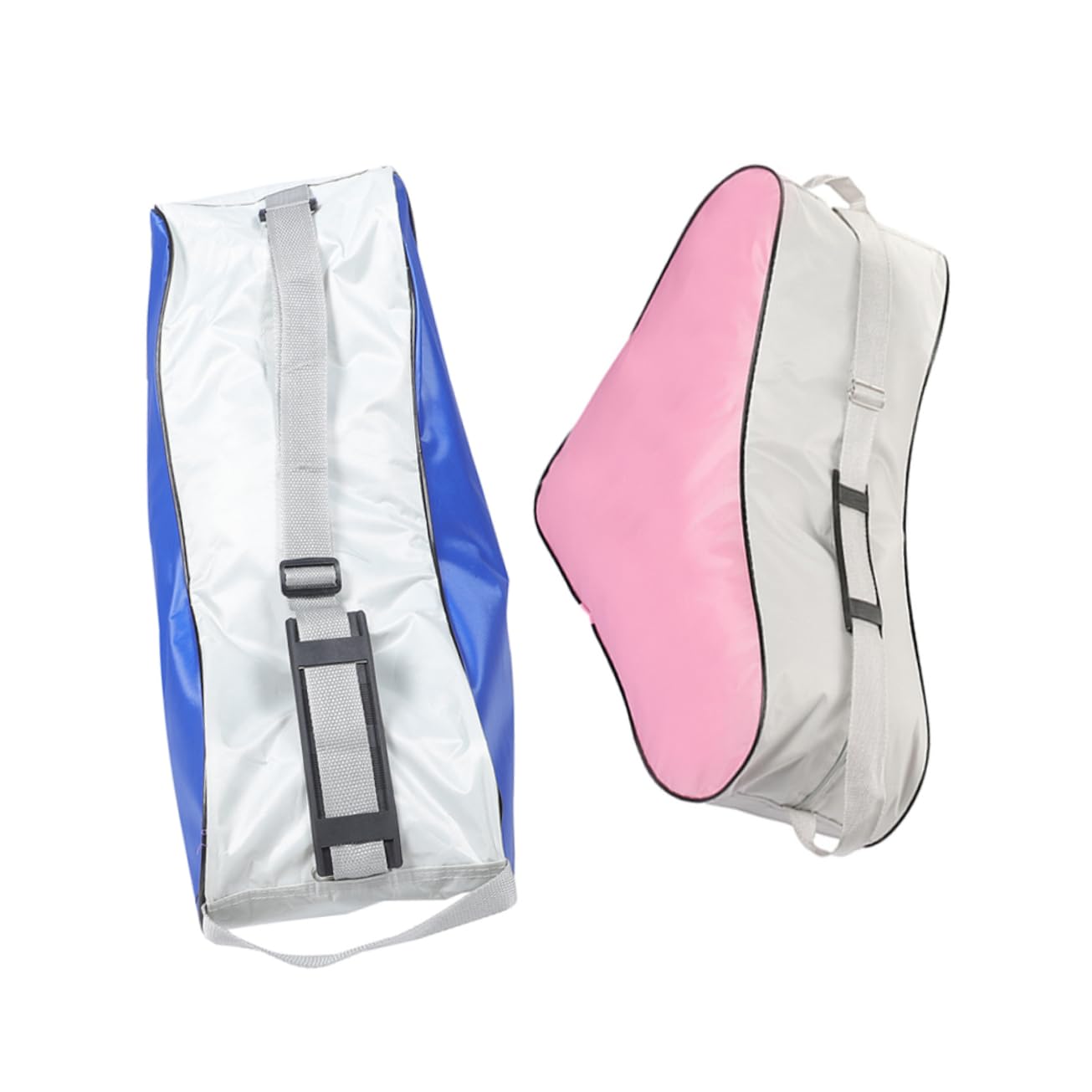 Kisangel Borsa Pattini Ghiaccio Triangolare 2 Pezzi Blu Rosa