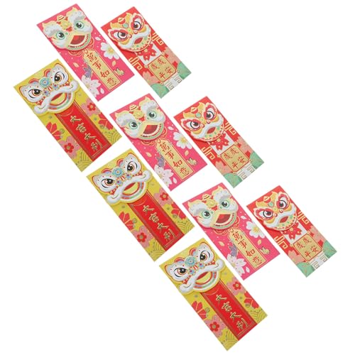 Envelopes Rouges Nouvel An Chinois Coffret Cadeau Paquets Traditionnels 3D