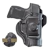 Maxx Carry Multi-Carry 4-Way OWB & IWB Premium Leather Gun Holster fits Sig P365 Nitron Micro...