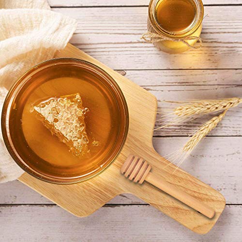 AxeSickle 100 Pcs Wooden Honey Dipper Sticks 3 Inch Mini Honey Dippers for Honey Jar Dispense Drizzle Honey. - Thumbnail 3