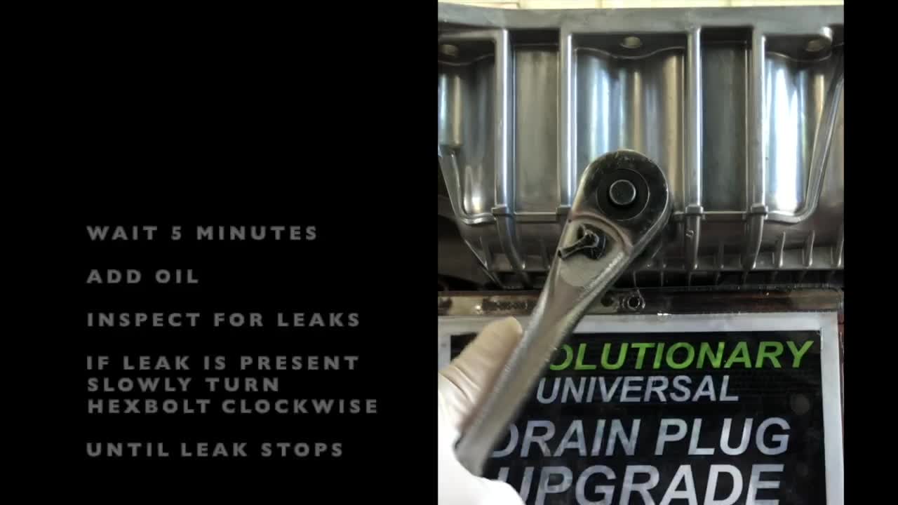 ECOPLUG Oil Drain Plug for DAMAGED Aluminum Oil Pan Tapered Thread