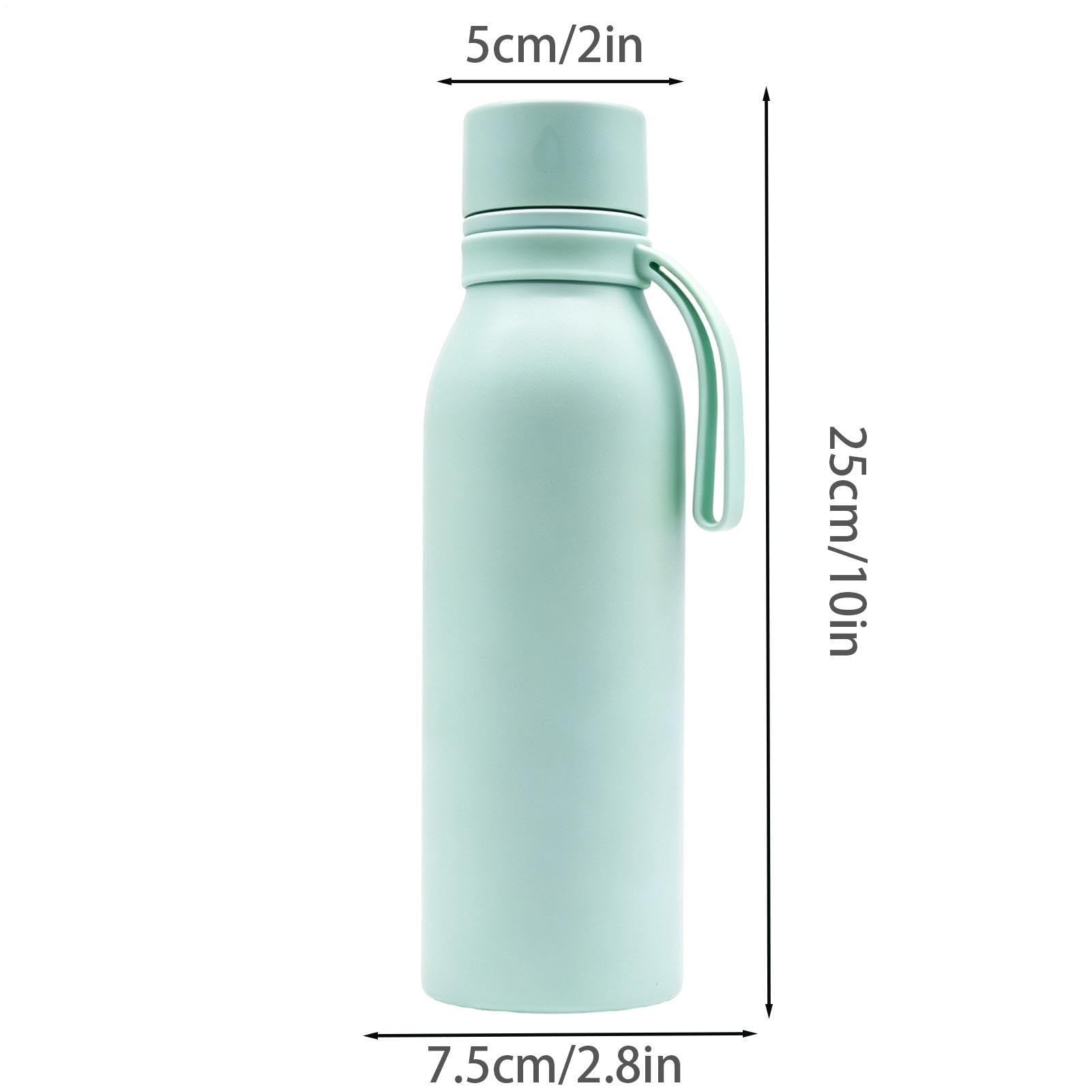 550ml Vacuum Water Bottle Stainless Steel Travel Sports Drink Flask | Insulated Water Bottle | 550ml Travel Tumbler | Insulated Sports Water Bottle | for Camping Backpacking Travel Outdoor Gym Wo