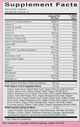 Garden Of Life Vitamin Code Raw One For Women, 75 Ct #TOP2