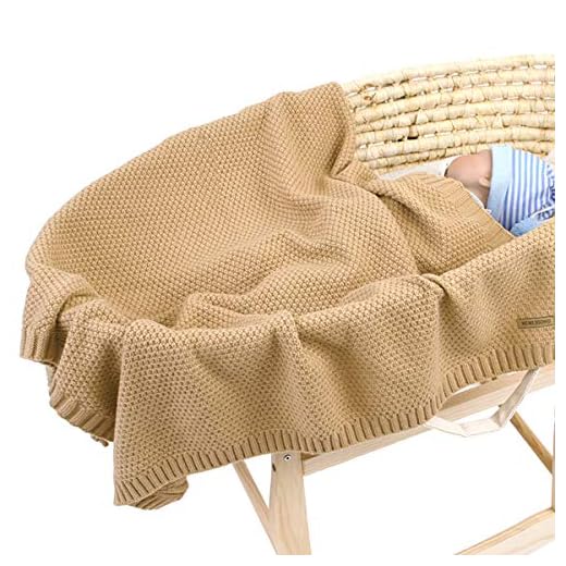 Tabpole Nyfödd bebis pojkar flicka filt småbarn stickad virkad filt barnvagn swaddle filt