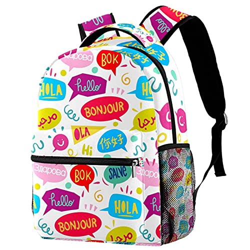 Sac à dos ordinateur portable pour adolescente fille et garçon multicolore