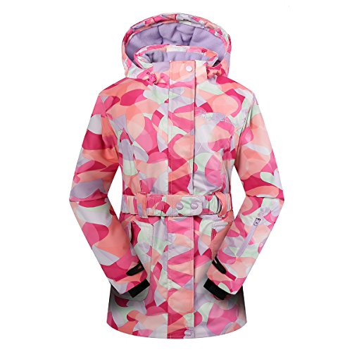 PHIBEE Girls' Sportswear Waterproof Windproof Snowboard Ski Jacket