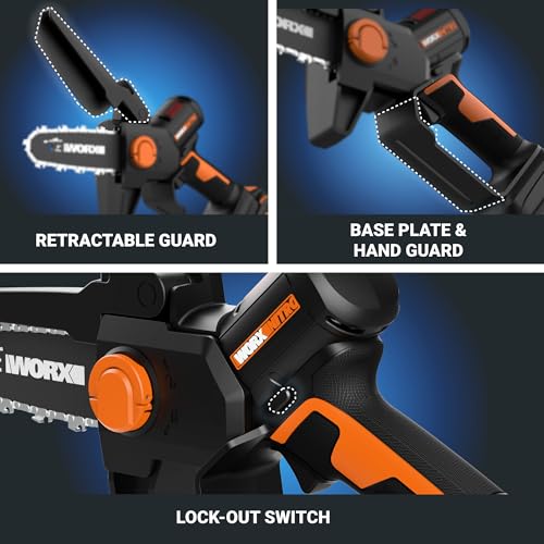 Worx Nitro 20V 5" Cordless Brushless Chainsaw