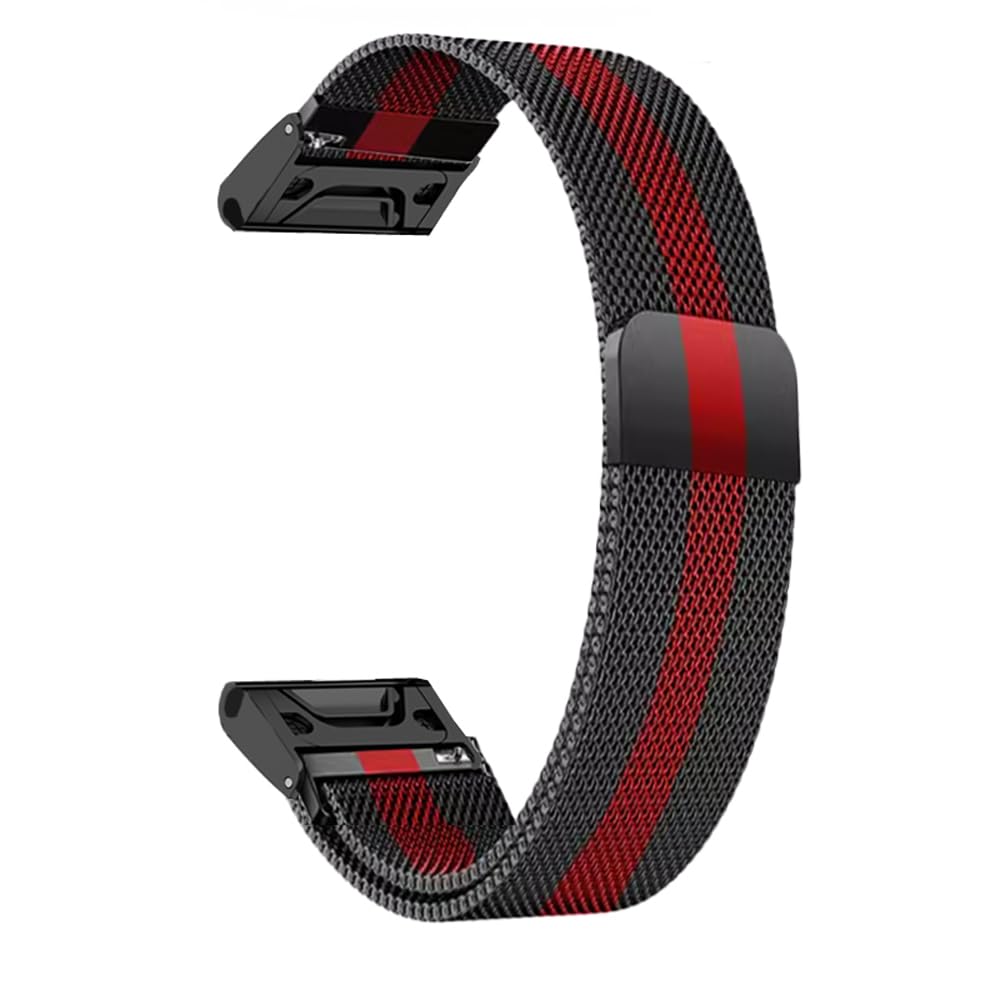 Metal Strap for Garmin Fenix 7s Pro / 6s Pro / 5S Plus Watch Band Breathable Soft Stainless Steel Replacement Band for Garmin Epix Pro 42mm / Instinct 2S / Descent Mk2S MK3i 43mm Women's Wristband