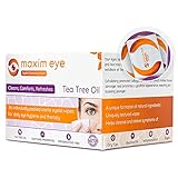 Maxim Eye Tea Tree Eyelid Wipes 36 Pieces, Exfoliating Eyelid Scrubs for Dry, Itchy, Swollen and...