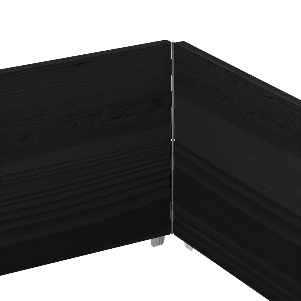 Paretali per Pallet 2 pz Neri 150x100cm Legno Massello di Pino, Commercio e Industria,Movimentazione di Materiali,Pianali di carico e Pallet, 24.4kg-4010306